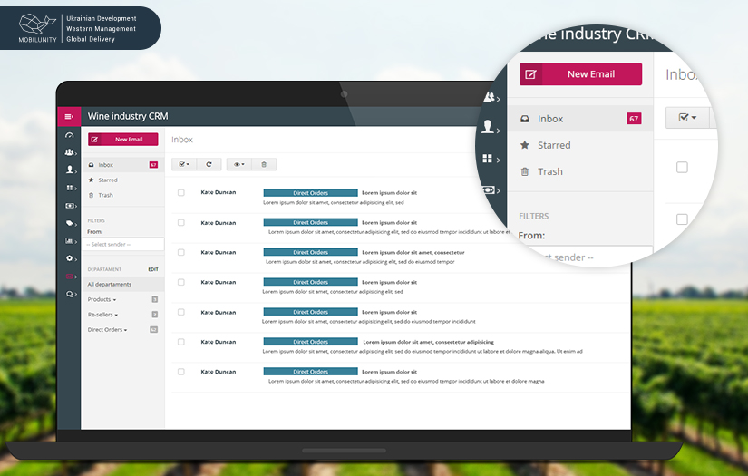 Wine Industry CRM (PHP Development) screenshot 3